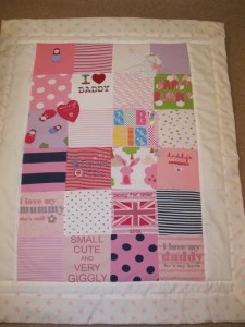 Cot Size Keepsake Quilt 1